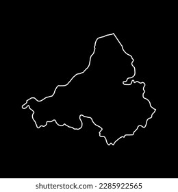Trencin map, region of Slovakia. Vector illustration.
