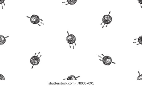 Trend 2018 - big earrings. Hand drawn. Seamless pattern. Earrings. Suitable for advertising hand made courses, packaging, magazines, Newspapers, portals. Vector illustration