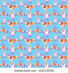 The trend of 2019. Pattern of ornament and animals