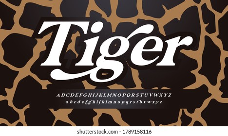 Tiger Alphabet Images Stock Photos Vectors Shutterstock