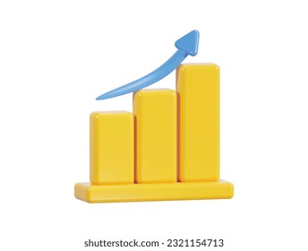Trend analysis icon 3d illustration from business plan collection creative trend analysis 3d icon