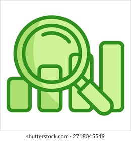 Elemento De Icono De Análisis De Tendencias Para Diseño