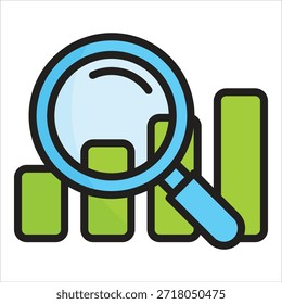 Elemento De Icono De Análisis De Tendencias Para Diseño