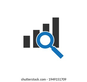 trend analyze icon. Simple element illustration. trend analyze concept symbol design. Can be used for web and mobile.