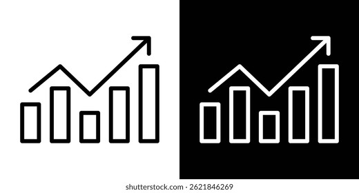 Trend Arrow icon concept stroke on white background
