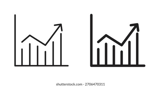 Trend Arrow icon for websites and mobile minimalistic flat design.