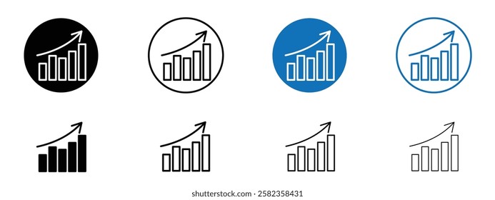 Trend Arrow icons pack vectors for app and web ui designs