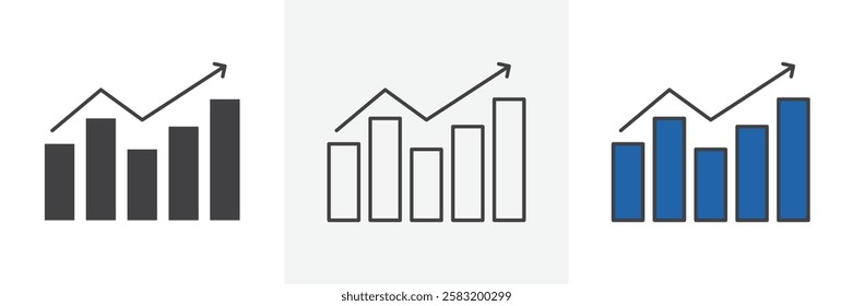 Trend Arrow icons pack for website designs