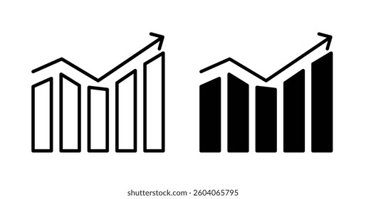 Trend Arrow icons. thin line vector icons