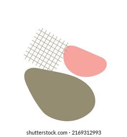 Fondo de tendencia. Elemento de ilustración vectorial de fondo de forma Boho