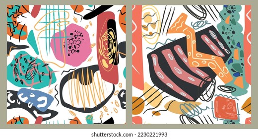 Trend background. Set vector abstract background texture design, Sale banner template design. Template banner background.