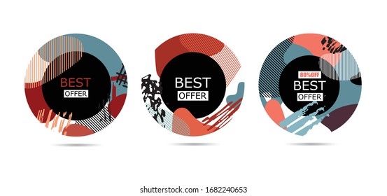 Trend background. Vector abstract background texture design, Sale banner template design.  Template banner background.