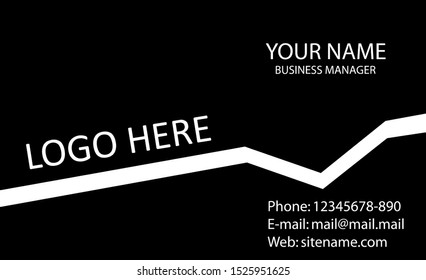 trend business card simple elegant vector