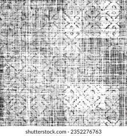 Alfombra de tendencia alfombra sin fisuras planas geométricas Multi comprobación patrón de textura. Resumen de la naturaleza color neutro fondo texturado. Vector de cheques multicolor. Collage geométrico textil 