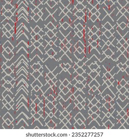 Trend carpet rug seamless plain plaid geometric Multi check texture pattern. Abstract nature neutral  color textured background. multi-colored checks Vector. Textile geometrical collage 
