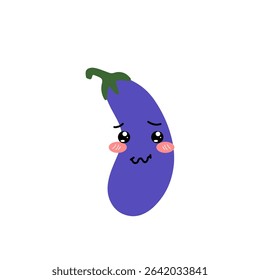 Trend character eggplant cartoon design