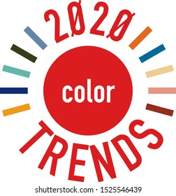 trend color style 2020 vector