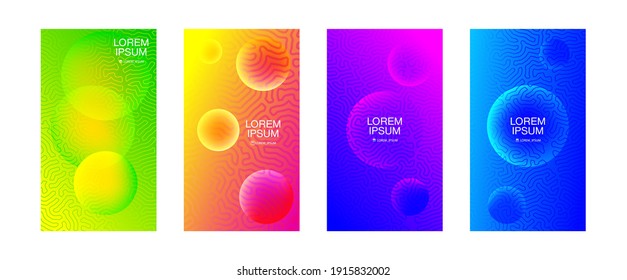 Serie de volantes, portadas, artículos promocionales, descuentos, identidad corporativa. Colores y gradientes armoniosos y modernos.