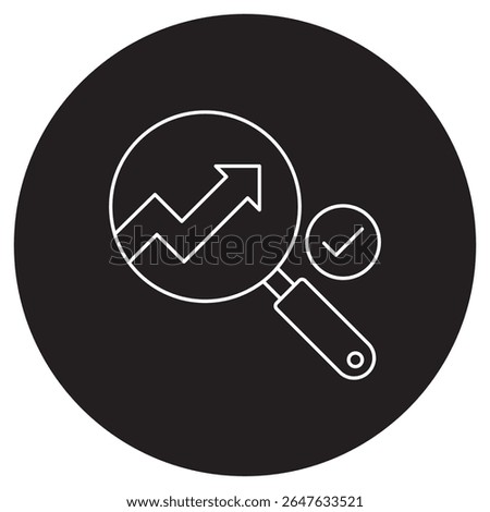 Trend Detection icon, Staying Ahead Uncovering Patterns with Trend Detection, Future Insights Harnessing Data for Trend Discovery, vector
