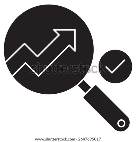 Trend Detection icon, Staying Ahead Uncovering Patterns with Trend Detection, Future Insights Harnessing Data for Trend Discovery, vector