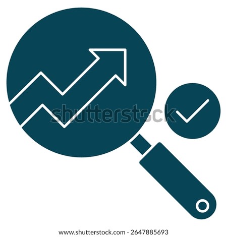 Trend Detection icon, Staying Ahead Uncovering Patterns with Trend Detection, Future Insights Harnessing Data for Trend Discovery, vector