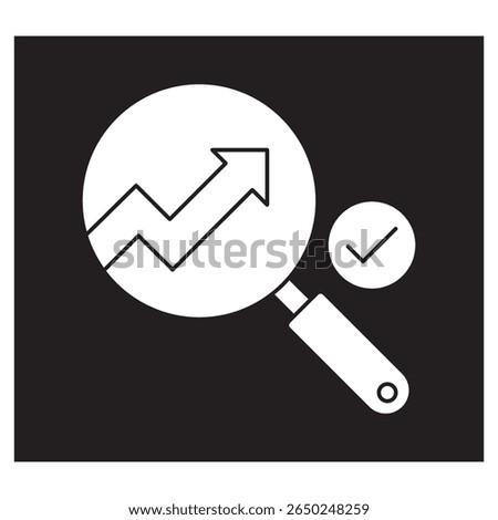 Trend Detection icon, Staying Ahead Uncovering Patterns with Trend Detection, Future Insights Harnessing Data for Trend Discovery, vector