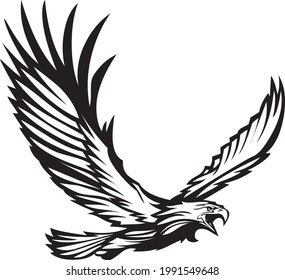 trend eagle vector illustration vector art 