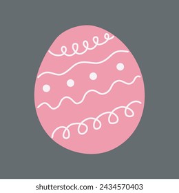 trend easter egg collection design illustration