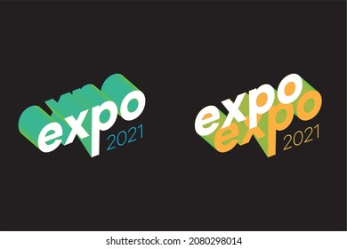 Trend EXPO Logo Vector Illustration. 2021 Concept