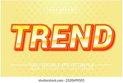 Trend font Text effect editable