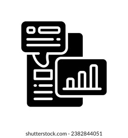 icono de glifo de tendencia. icono vector para tu sitio web, móvil, presentación y diseño de logotipo.