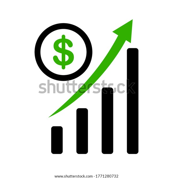 Trend Graph Rising Dollar Chart Chart Stock Vector (Royalty Free ...