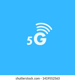 trend high-speed internet icon vector image. 5 G technology icon