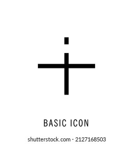 Trend icon. Basic App Ui isolated on white background. 