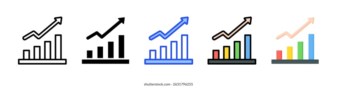 Colección de iconos de tendencia con varios estilos