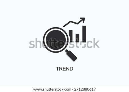Trend Icon Or Logo Isolated Vector Illustration