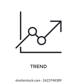 Estilo De Estrutura De Tópicos Do Ícone De Tendência. Ilustração De Vetor Para Design Gráfico