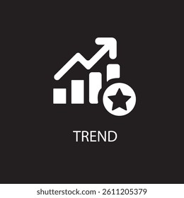 Trend icon. Simple element illustration. trend concept symbol design