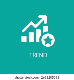 Trend icon. Simple element illustration. trend concept symbol design