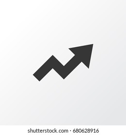 Trend Icon Symbol. Premium Quality Isolated Increase Element In Trendy Style.