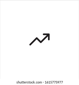 Trend up icon- vector illustration