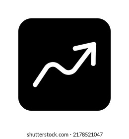 Trend Up Icon Vector Symbol Design Illustration