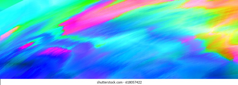 Trend image effect in style glitch. Modern abstract background colorful gradient. Vector illustration