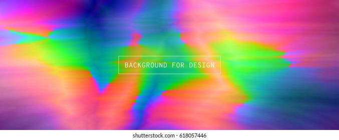 Trend image effect in style glitch. Modern abstract background colorful gradient. Vector illustration