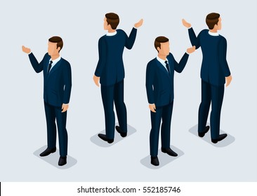 Trend Isometric People Set