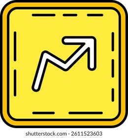 Trend Line vector Icon Design