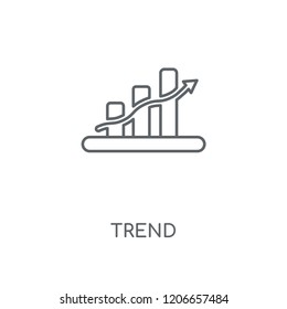 Trend linear icon. Trend concept stroke symbol design. Thin graphic elements vector illustration, outline pattern on a white background, eps 10.