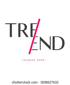 Trend Logo Design Vector. Beauty Logo Type. Business