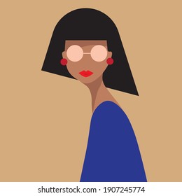 Trend  Minimalist Retro lady Illustrations