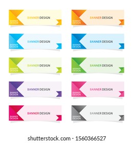 Trend modern banner design web template. Creative Header Templates